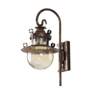 Wrought Iron Rustic Finish Wall Light