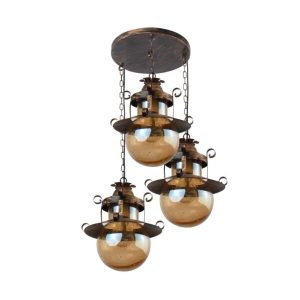 Wrought Iron Rustic Finish Pendant